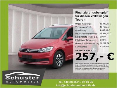 Rot Gebraucht 2021 VW Touran Active Van / Kleinbus | 22.480 € (Fairer Preis)