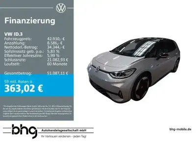 Brugt VW ID.3 GTX 239 kW (326 HK) 2025 Sort Hatchback
