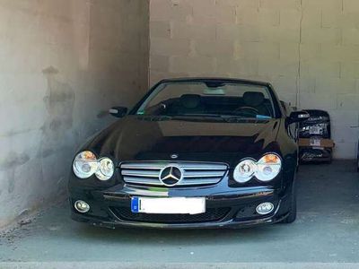 gebraucht Mercedes SL500 7G-TRONIC schwarz/schwarz Top Zustand