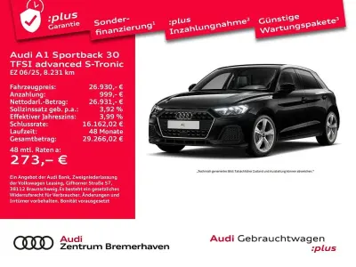 Gebraucht Audi A1 Sportback Advanced 116 PS (85 kW) 2025 Mythosschwarz metallic Kleinwagen