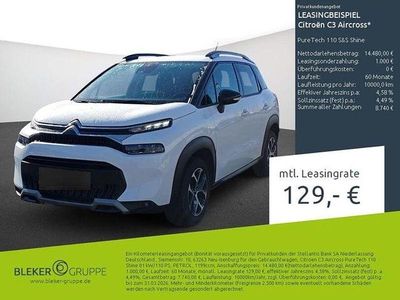 Gebraucht Citroën C3 Aircross PureTech 110 PS (80 kW) 2023 Weiß SUV