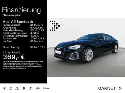 Gebraucht Audi A5 S-Line 204 PS (150 kW) 2023 Mythosschwarz metallic Coupé