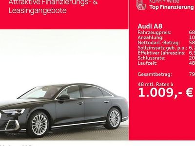 Schwarz Gebraucht 2023 Audi A8L Ambiente Limousine | 63.899 € (Fairer Preis)