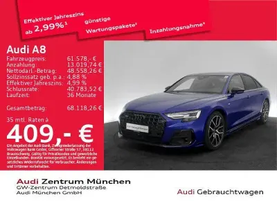 Brugt Audi A8 Ambiente 286 HK (210 kW) 2023 Blå Sedan