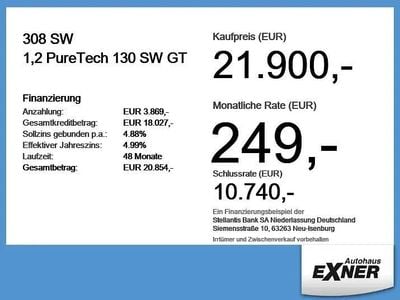 Brugt Peugeot 308 SW GT 131 HK (96 kW) 2024 Sort Stationcar