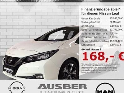 Gebraucht Nissan Leaf N-Connecta 110 kW (150 PS) 2022 S) (weiss Kleinwagen