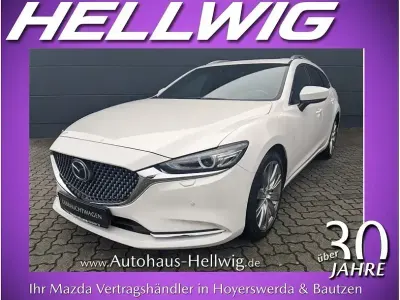 Gebraucht Mazda 6 Takumi-Line 194 PS (142 kW) 2024 Rhodium white metallic (metallic) Kombi
