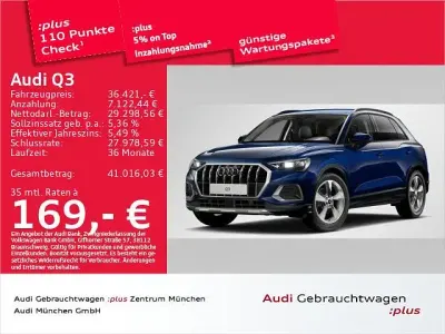 Gebraucht Audi Q3 Ambiente 150 PS (110 kW) 2025 Navarrablau metallic SUV