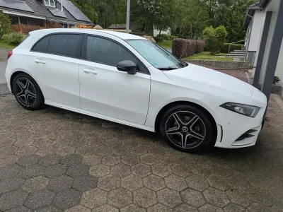Brugt Mercedes A180 AMG line 136 HK (100 kW) 2020 Hvid Sedan