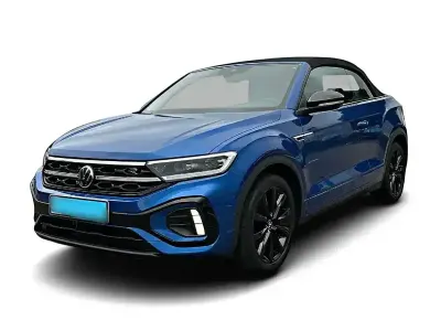 Gebraucht VW T-Roc Cabriolet R-line 150 PS (110 kW) 2022 Blau Cabrio
