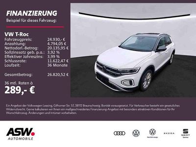 Pure white Gebraucht 2022 VW T-Roc Style SUV | 24.930 € (Etwas zu teuer)
