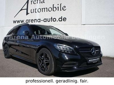 Gebraucht Mercedes C200 AMG line 184 PS (135 kW) 2020 Ung. schwarz  unilack Kombi