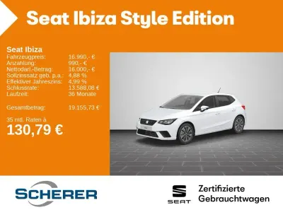 Second-hand Seat Ibiza Style 116 CP (85 kW) 2024 Alb Hatchback