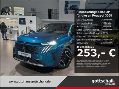 Neu Peugeot 3008 Allure 194 PS (142 kW) 2026 Blau SUV