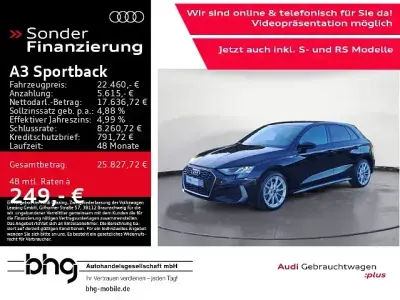Gebraucht Audi A3 Sportback e-tron S-Line 204 PS (150 kW) 2022 Schwarz Kleinwagen