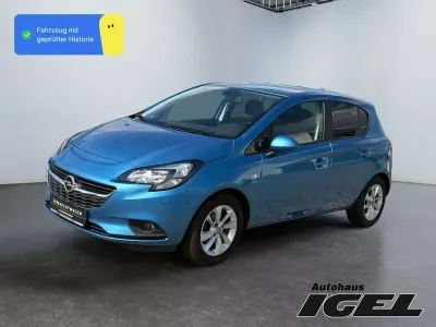 Gebraucht Opel Corsa drive 90 PS (66 kW) 2016 Arktis blau (m2) Kleinwagen