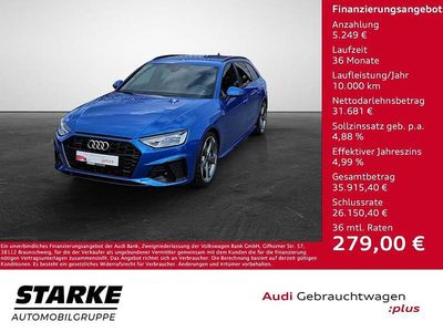 Gebraucht Audi A4 S-Line 265 PS (194 kW) 2023 Blau (arablau kristalleffekt individ) Kombi