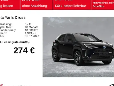 Neu Toyota Yaris Cross Sport 131 PS (96 kW) 2025 Schwarz SUV