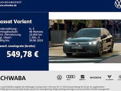Nieuw VW Passat R-line 193 PK (141 kW) 2025 Zwart Stationwagen