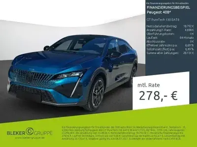 Gebraucht Peugeot 408 GT GT 131 PS (96 kW) 2023 Blau Limousine