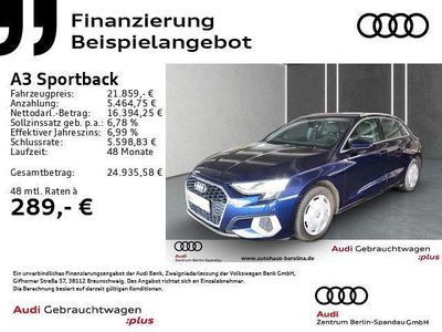 Blau Gebraucht 2020 Audi A3 Ambiente Limousine | 21.859 € (Fairer Preis)
