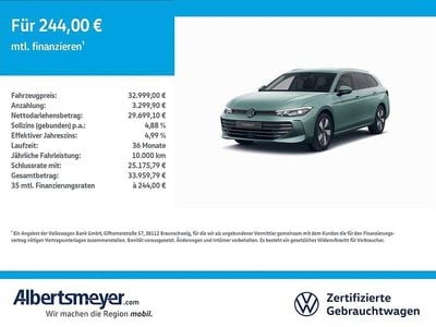 Gebraucht VW Passat Business 150 PS (110 kW) 2025 Grün Kombi