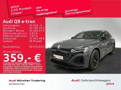 Gebraucht Audi Q8 e-tron S-Line 300 kW (408 PS) 2023 Grau SUV