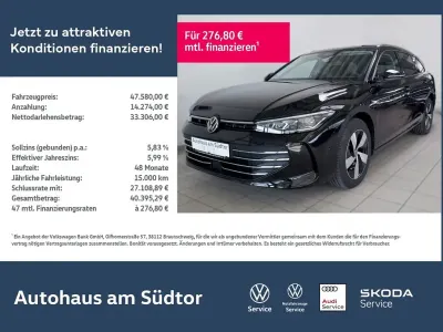 Nowe VW Passat Business 150 KM (110 kW) 2026 Czarny Kombi