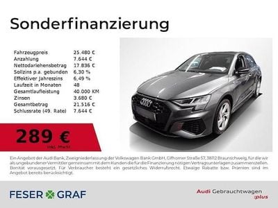 Daytonagrau perleffekt Gebraucht 2023 Audi A3 Sportback e-tron S-Line Kleinwagen | 25.480 € (Guter Preis)