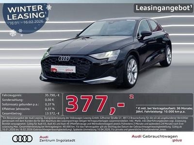 Mythosschwarz metallic Gebraucht 2025 Audi A3 Advanced Plus Limousine | 33.980 € (Superpreis)