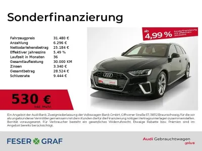 Gebraucht Audi A4 S-Line 163 PS (119 kW) 2023 Mythosschwarz metallic Kombi