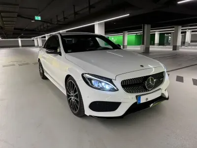 Gebraucht Mercedes C250 AMG line 204 PS (150 kW) 2018 Weiß Limousine