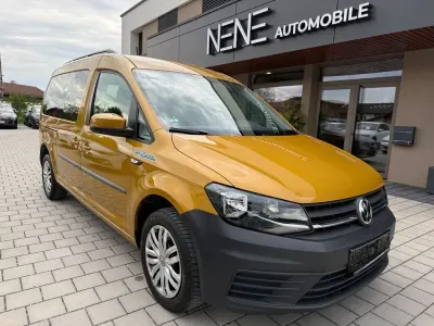 Gebraucht VW Caddy Maxi 102 PS (75 kW) 2019 Sandstorm yellow metallic Van / Kleinbus