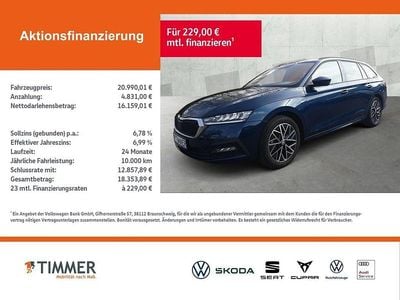 Gebraucht Skoda Octavia Clever 150 PS (110 kW) 2022 Lava blau metallic Kombi
