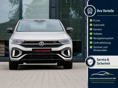 Gebraucht VW T-Roc Cabriolet R-line 150 PS (110 kW) 2024 Ivory silver Cabrio