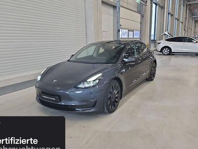 Midnight silver metallic Gebraucht 2022 Tesla Model 3 Performance Limousine | 33.200 € (Fairer Preis)