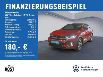 Gebraucht VW T-Roc Cabriolet R-line 150 PS (110 kW) 2025 Rot Cabrio