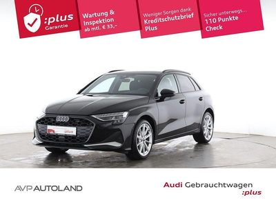 Mythosschwarz metallic Gebraucht 2025 Audi A3 Advanced Plus Limousine | 33.666 € (Superpreis)