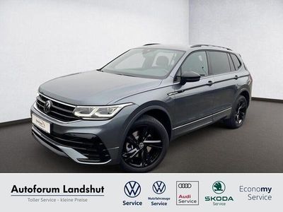 Grau platinum grey Gebraucht 2022 VW Tiguan Allspace R-line SUV | 37.990 € (Fairer Preis)