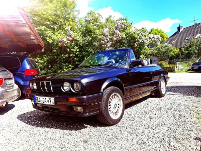 Gebraucht BMW 325 Cabriolet 170 PS (125 kW) 1991 Schwarz Cabrio