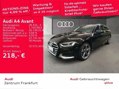 Second-hand Audi A4 Advanced 204 CP (150 kW) 2023 Negru Break