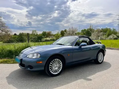 Gebraucht Mazda MX5 Impuls 110 PS (80 kW) 2004 Blau Cabrio
