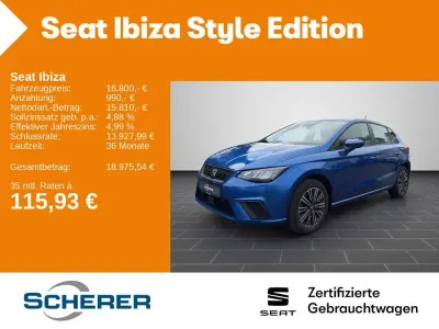 Gebraucht Seat Ibiza Style 116 PS (85 kW) 2024 Sapphire blau metallic (metallic) Limousine