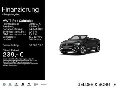 Gebraucht VW T-Roc Cabriolet Goal 116 PS (85 kW) 2025 Deep black perleffekt Cabrio