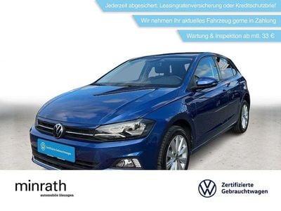 Gebraucht VW Polo Highline 95 PS (69 kW) 2021 Blau Kleinwagen