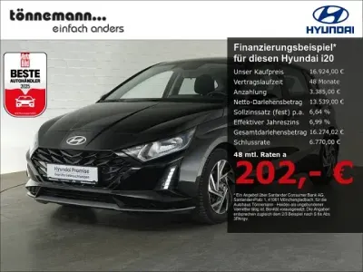 Gebraucht Hyundai i20 Trend 101 PS (74 kW) 2025 Schwarz Kleinwagen