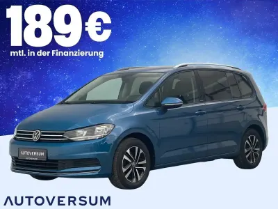 Gebraucht VW Touran United 150 PS (110 kW) 2020 Caribbean blue metallic Van / Kleinbus