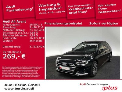 Mythosschwarz metallic Gebraucht 2021 Audi A4 Ambiente Kombi | 28.600 € (Guter Preis)