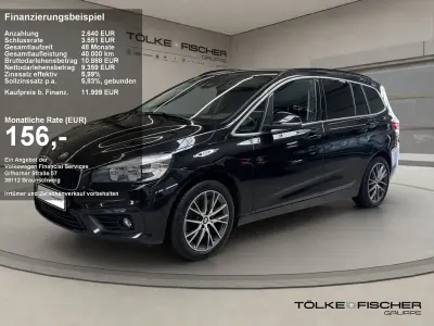 Gebraucht BMW 220 Gran Tourer Advantage 192 PS (141 kW) 2016 Schwarz Van / Kleinbus