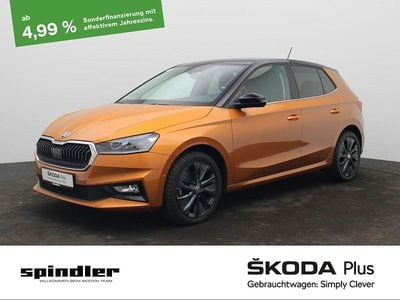 Gebraucht Skoda Fabia Style 150 PS (110 kW) 2022 Phoenixorange premium metallic blackmagic perleffekt Limousine
